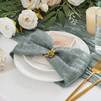 50 Pack Cheesecloth Napkins 20"x20" Dusty Blue Gauze Boho Napkins - Image 6