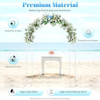 Metal Wedding Arch, 7.2Ft Modern Pergola Arbor with Base, Garden Arch Trellis Elegant Outdoor Wedding Arches, Backdrop Arch Stand Decoration, for Climbing Plant, Party Decoration - Image 3