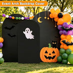 Hemmotop Stretchy Black Arch Backdrop Cover Set of 3-7.2ft, 6.6ft, 6ft - Image 6