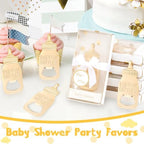 50 PCS Golden Baby Bottle Openers for Baby Shower Favors Gifts,Poppin Bottle Baby Shower,Bottle Opener for Guests Gender Reveal Party Favors Souvenirs Decorations - Image 4