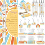 289 Pieces Sun Baby Shower Gifts for Guest Here Comes the Son Ballpoint Pens and Keychains Favors Bulk Retractable Baby Shower Pens Gender Reveal Thank You Cards Souvenirs Prizes by EYNDYN