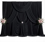 20ft x 10ft Black Backdrop Curtains, 4 Panels Black Drapes for Backdrop - Image 6