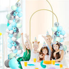 Wedding Arch Backdrop Stand Set of 2, Gold Metal, 7.3FT & 6FT - Image 3