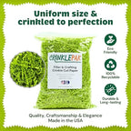 10 LB USA Made crinkle paper filler | Paper Shred Filler for Shipping packages, Gift Wrap, Great packing paper for gift basket filling, Birthdays, Weddings, and Anniversaries | Lime Green - Image 3