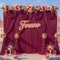 10x12ft Burgundy Backdrop Curtains for Parties Wrinkle Free Fabric Backdrop Curtain Birthday Photo Drapes Backdrop for Wedding Baby Shower Bridal Shower Photography Back Drop 2 Panels 5x12FT by Suppromo