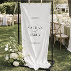 Elegant Wedding Welcome Sign Stand - Sturdy Black Metal Easel Holder by KIBAGA
