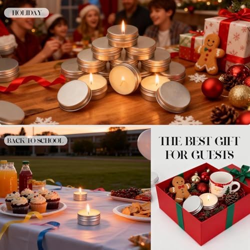100 Pcs 1 Oz Mini Rose Scented Soy Candle Set,Wedding Favors for Guests Bulk 100,The Quantity of Multiple Sets Meets Your Needs for Wedding and Party Gifts and Party Favors. - Image 5