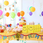 Kosiz 50 Set Yellow Smile Face Gifts Bags Bulk with Handle 6 x 3 x 8'' - Image 5