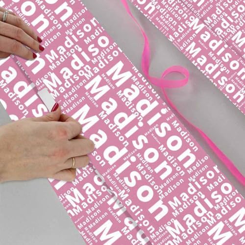 AOFUN Personalized Birthday Gifts Christmas Wrapping Paper Thick Christmas Paper Wrap Custom Gifts Baby Christmas Wrapping Paper 3 Rolls 58" x 23" - Image 4