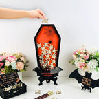 Gothic Halloween Wedding Guest Book Alternative Coffin Drop Box Skull - Image 5