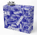AOFUN Wrapping Paper Roll with Printed Name Funny Birthday Wrapping Paper Personalized Name Heart Mens Wrapping Paper Christmas Gift Wrapping 3 Rolls 58" x 23" by Unknown