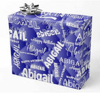 AOFUN Wrapping Paper Roll with Printed Name Funny Birthday Wrapping Paper Personalized Name Heart Mens Wrapping Paper Christmas Gift Wrapping 3 Rolls 58" x 23" by Unknown