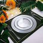 WDF 25 Guest Clear Plastic Plates with Disposable Plastic Silverware - Plastic Plates and Cups for Party include 25 Dinner Clear Plates, 25Salad Plates, 25Forks, 25Knives, 25 Spoons, 25Cups - Image 5
