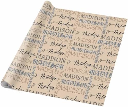 AOFUN Personalized Birthday Gifts Anniversary Wrapping Paper For Men Baby Christmas Wrapping Paper Wrapping Paper For Boys Just Because Gifts For Her 5 Rolls 58" x 23" - Image 5