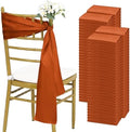 fani 120 PCS Satin Chair Sashes, 7x78 Inch, Terracotta by fani