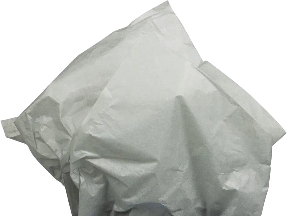 JAM Paper Tissue Paper - Silver/Grey - 100 Sheets/Pack by JAMPaper