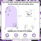 Serencatcher Halloween Baby Shower Arch Backdrop Covers 7.2FT 6FT Purple - Image 3