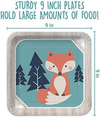 Woodland Animal Birthday Party Supply Set - 120 Piece Set - Image 2