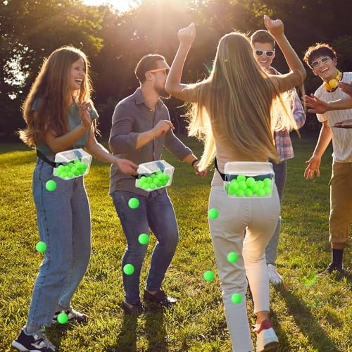 Vinsot 6 Sets Baby Shower Games Twerking Shaking Balls with Belts,Green - Image 5