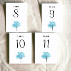 Blue Tree Design Table Number Cards Double Sided Party Table Numbers for Reception Baby Shower Anniversary Birthday Bridal Party 5x7 100 Pcs - Image 3