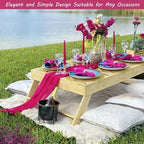 35x72 Inch Hot Pink Cheesecloth Table Runner Bachelorette Party Decor - Image 7