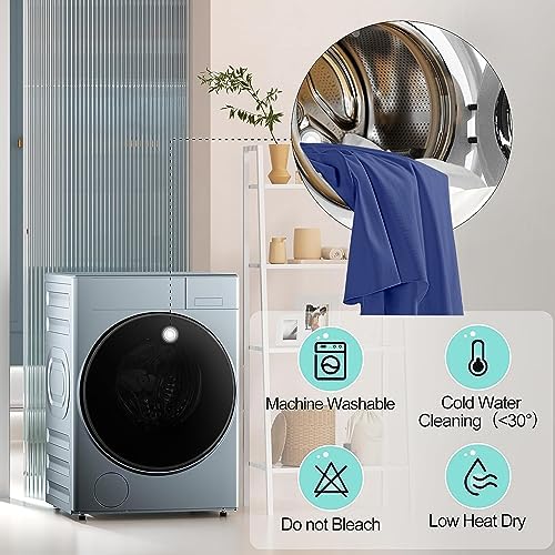 12 Pack Navy Blue Spandex Tablecloth for 6 Foot Rectangle Tables, Wrinkle Free Fitted Table Cloth Cover 6ft Blue Stretchy Tablecloths with Skirt for Parties Weddings Birthday Banquet Baby Shower - Image 6