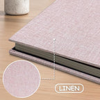 Large Photo Album Scrapbook – Holds 4x6, 8x10 Pictures – Self-Adhesive Pages for Baby, Wedding, Travel & Family Memories | Includes Metallic Pen & Scraper/Light Pink Large DIY Memory Book for Gifts - Image 4