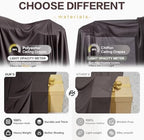 50ft×15ft Brown Backdrop Curtain for Wedding Parties - Image 5
