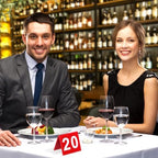 50Pcs Restaurant Table Numbers 1-50, Double Sided Table Number Tents, Red Plastic Tables Numbers for Wedding, Banquets, Party, Food Service - Image 7