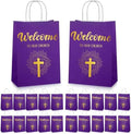 Chuangdi 50 Pcs Church Welcome Gift Bags, Purple by Chuangdi