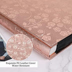 RECUTMS Photo Album 600 Pockets 4x6 Picture Book Leather Cover Gold Rose - Image 3
