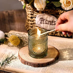 Green Votive Candle Holders Set of 36- Glass Tealight Candle Holders Bulk - Image 5