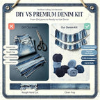 25 Rolls Frayed Denim Ribbon, Blue Jean Party Decorations - Image 4
