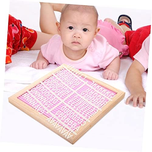 Pink Felt Letter Board Double-sided with Wooden Frame - Image 5