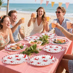 50 Pcs Large Crab Boil Oval Paper Plates 12" × 10" Heavy Duty for Summer - Image 5
