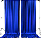AK TRADING CO. 10 feet x 8 feet IFR Polyester Backdrop Drapes Curtains Panels with Rod Pockets - Wedding Ceremony Party Home Window Decorations - Royal Blue by Fabrics%7CEventDecor%7CCrafts%7CUpholsteryFoam
