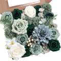 Artificial Flower Box Set Faux Flowers Fake Roses with Stems for DIY by SownwithAwe