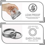 VERONES 40 PACK Mason Jars, 4 OZ Canning Jars Jelly Jars With Regular Lids - Image 3
