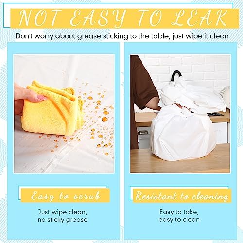 Newwiee 46 Pack Colorful Plastic Tablecloths Bulk 54" x 72" - Image 3