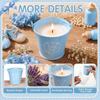 Treela 24 Sets Baby Shower Candle Favor for Guest Lavender Scented Candle - Image 4