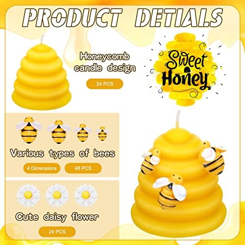 Amyhill 96 Pcs Honeycomb Candles for Baby Shower Bulk - Image 3
