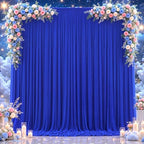 Royal Blue Tulle Backdrop Curtain for Parties Wedding,10ft x 10ft Wrinkle Free Curtain Backdrop,2 Layer Drapes for Backdrop,Polyester Wedding Back Drop for Bridal Shower Birthday Baby Shower - Image 6
