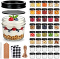 QAPPDA 40 Pack 4oz Glass Jars With Lids And Bands,Small Mason Jars by QAPPDA