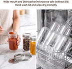 Accguan 12 oz Glass Mason Jars with Lids,24 Pcs Pickle Jars with Stickers - Image 4