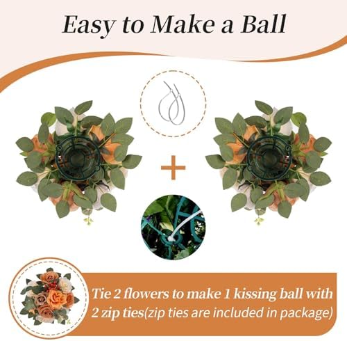 BLOSMON Terracotta Flowers for Wedding Centerpieces: 10 Pcs, Faux Rose - Image 4