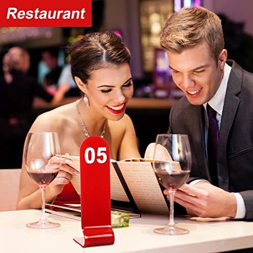 Tuanse 1-30 Table Order Numbers,Restaurant Double Sided Acrylic Sign, Red - Image 6