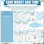 Sherr 424 Pcs Baby Shower Pacifier Hunt Games Blue Bear - Image 4