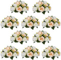 NUPTIO Flower Balls Wedding Table Centerpieces, Peachy Champagne & White by Nuptio