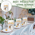 43 Pcs Baby Shower Game Prizes for Winners 6 Sets Baby Shower Prizes for Game Player with Bamboo Cheese Board Oak Knife Fork Placemats Artificial Eucalyptus Stems Tags Bags - Image 5