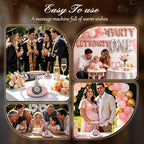 Audio GuestBook Wedding Phone - Vintage Retro Telephone Voicemail Recorder, 8GB Digital Voice Message Keepsake for Reception, Bridal Shower & Party Events(Pink) - Image 4
